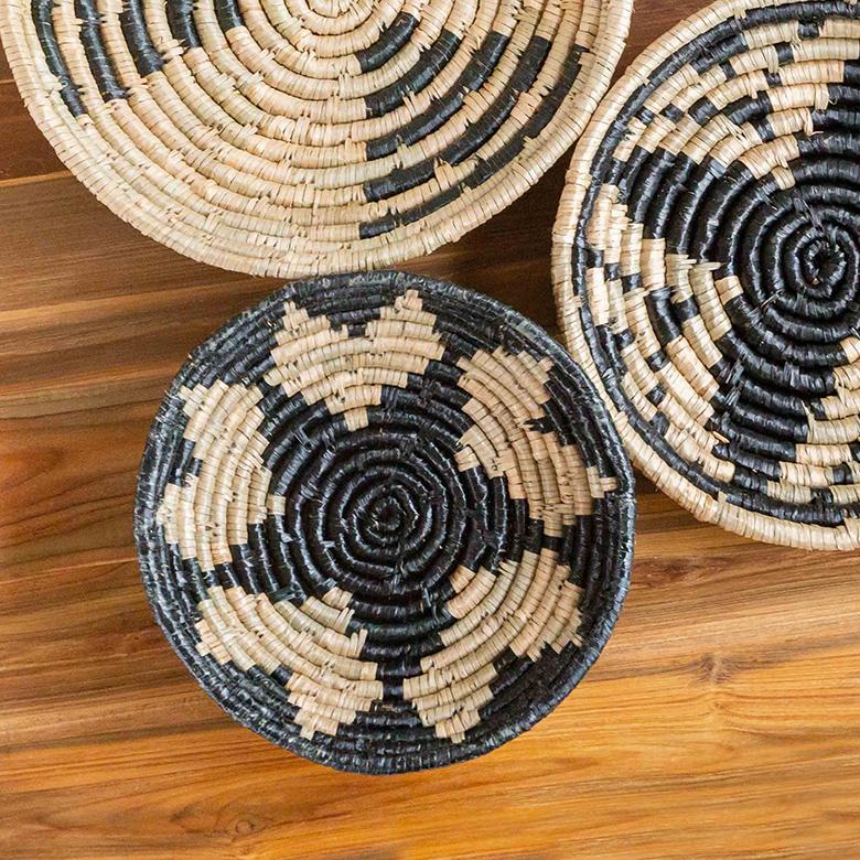 壁飾り ウォールデコレーション シーグラス製 壁掛け トレイ トレー BOHO トライバル モダン アフリカン エスニック 収納 バスケット 51246 | ブランド登録なし | 06