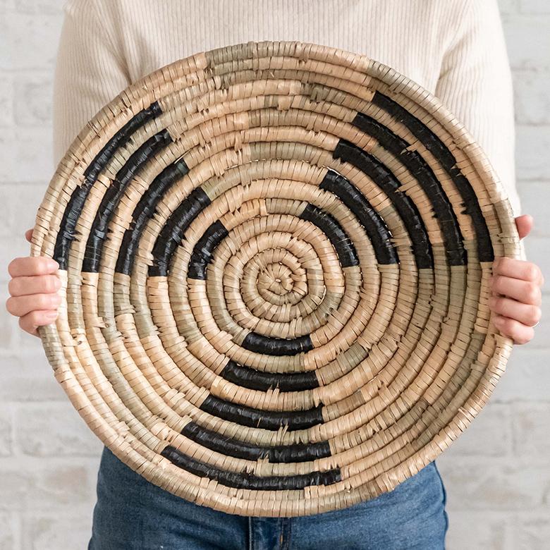 壁飾り ウォールデコレーション シーグラス製 壁掛け トレイ トレー BOHO トライバル モダン アフリカン エスニック 収納 バスケット 51248 | ブランド登録なし | 02