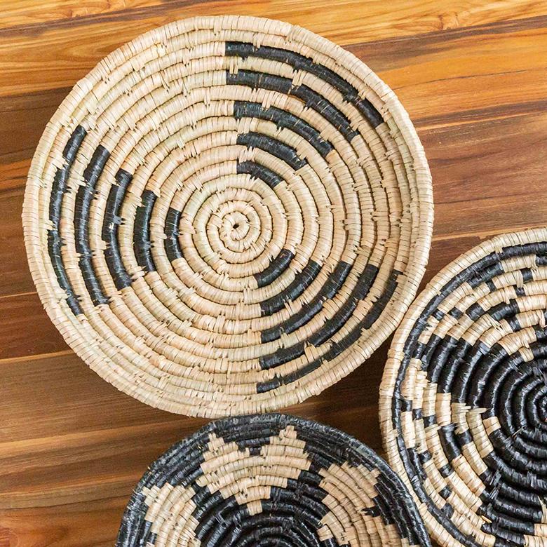 壁飾り ウォールデコレーション シーグラス製 壁掛け トレイ トレー BOHO トライバル モダン アフリカン エスニック 収納 バスケット 51248 | ブランド登録なし | 06