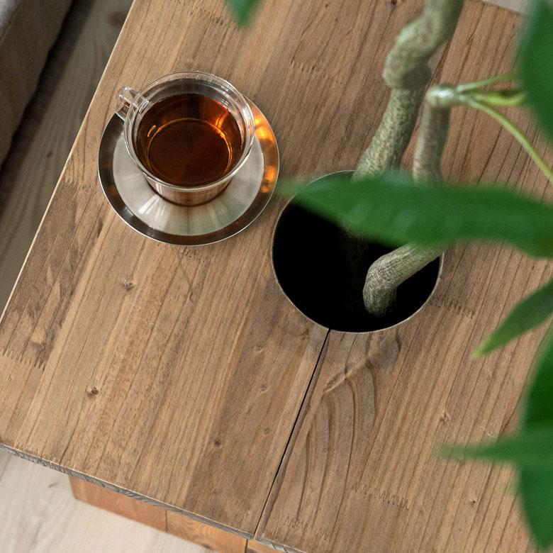 プランター テーブル プレート 正方形 カバー 蓋 ふた 天板 43.5cm M 木 製 ウッド 植木 鉢 植え テーブル サイド おしゃれ 北欧 家具 インテリア 西海岸 b-5 | ブランド登録なし | 21