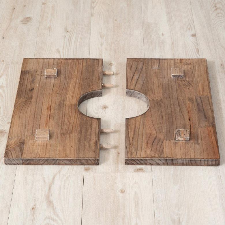 プランター テーブル プレート 正方形 カバー 蓋 ふた 天板 43.5cm M 木 製 ウッド 植木 鉢 植え テーブル サイド おしゃれ 北欧 家具 インテリア 西海岸 b-5 | ブランド登録なし | 10