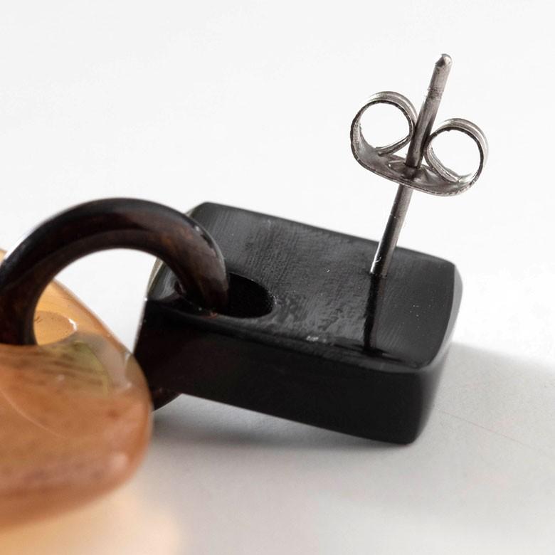 ピアス キャトルホーン 可愛い アクセサリー バイカラー シック カジュアル 大人 上品 ギフト プレゼント 51254 | ブランド登録なし | 13