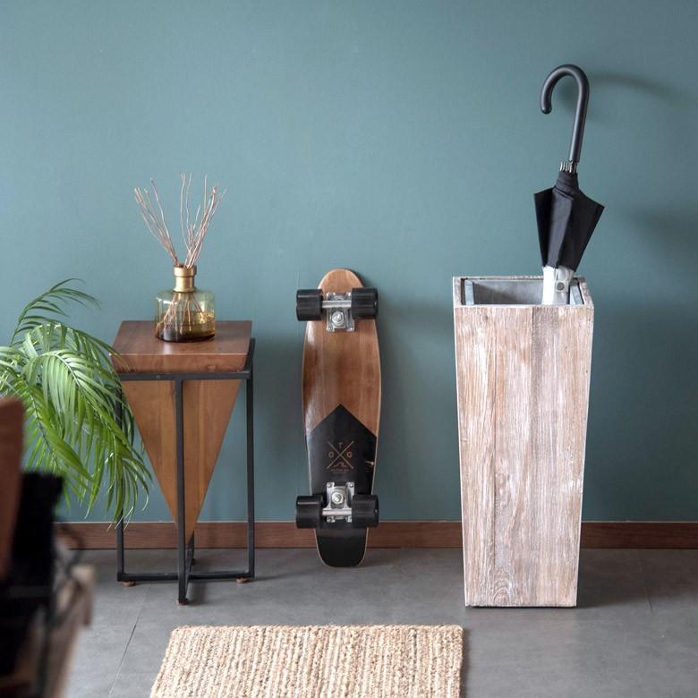 傘立て カサ立て 傘たて 玄関 アンブレラスタンド ホワイトウォッシュ 業務用 スリム 店舗用 アンブレラホルダー 角型 天然木製 アンティーク風 古木 51257-wh | ELEMENTS（インテリア） | 14