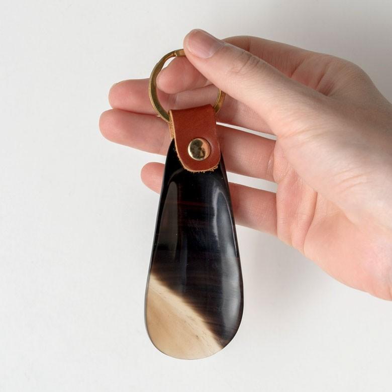 シューホーン 靴べら キャトルホーン 携帯 ミニ スモール サイズ キャトルホーン キーホルダー ギフト プレゼント 父の日 誕生日 おしゃれ 51258 | ブランド登録なし | 17