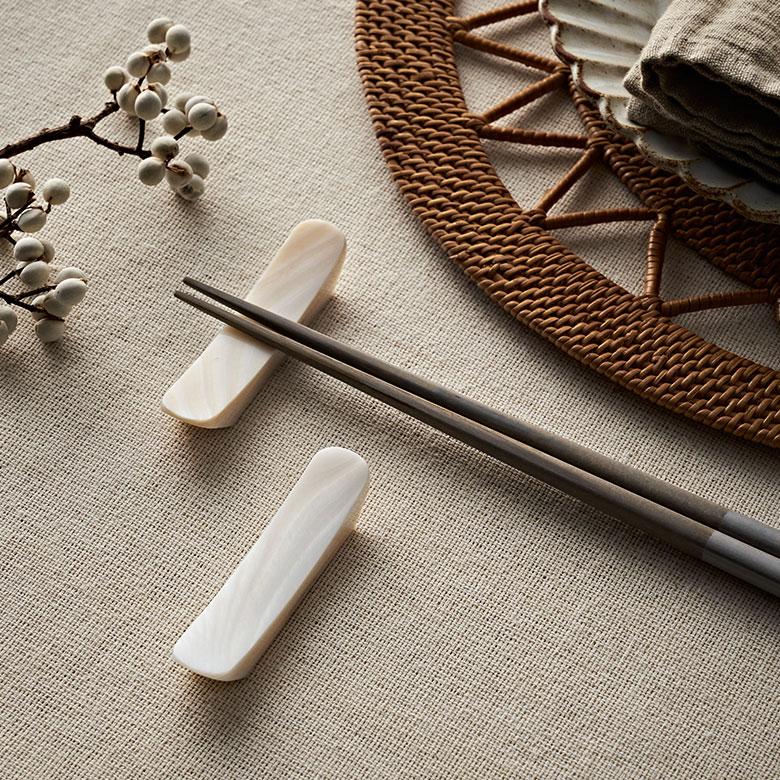 箸置き カトラリーレスト シェル 貝 ホワイト ロング シンプル カフェ カトラリースタンド ハンドメイド かわいい リゾート ギフト 51261 | ELEMENTS（インテリア） | 13