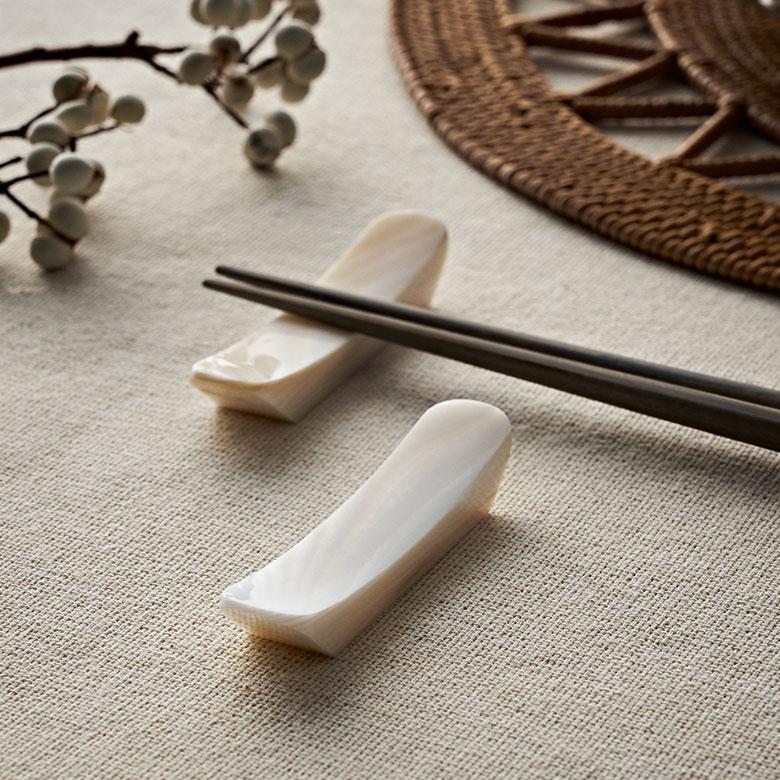 箸置き カトラリーレスト シェル 貝 ホワイト ロング シンプル カフェ カトラリースタンド ハンドメイド かわいい リゾート ギフト 51261 | ELEMENTS（インテリア） | 15