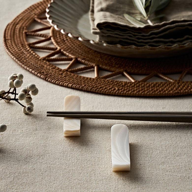 箸置き カトラリーレスト シェル 貝 ホワイト ロング シンプル カフェ カトラリースタンド ハンドメイド かわいい リゾート ギフト 51261 | ELEMENTS（インテリア） | 17