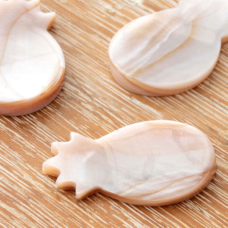 箸置き カトラリーレスト シェル 貝 パイナップル ピンク シンプル カフェ カトラリースタンド ハンドメイド かわいい ハワイアン ギフト 51264 | ELEMENTS（インテリア） | 10