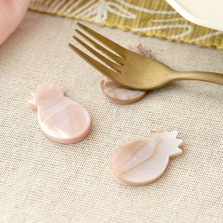 箸置き カトラリーレスト シェル 貝 パイナップル ピンク シンプル カフェ カトラリースタンド ハンドメイド かわいい ハワイアン ギフト 51264 | ELEMENTS（インテリア） | 13