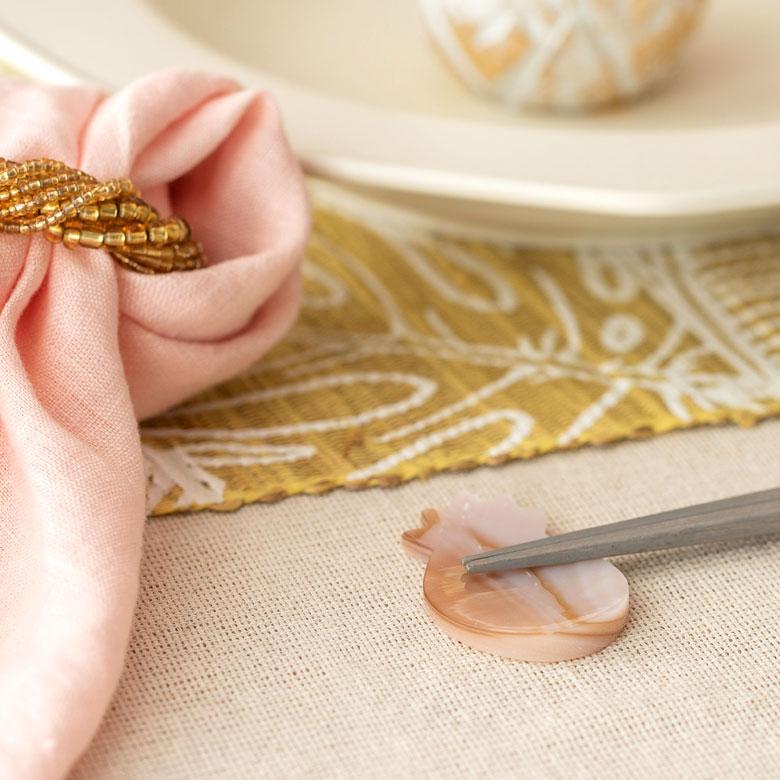 箸置き カトラリーレスト シェル 貝 パイナップル ピンク シンプル カフェ カトラリースタンド ハンドメイド かわいい ハワイアン ギフト 51264 | ELEMENTS（インテリア） | 19