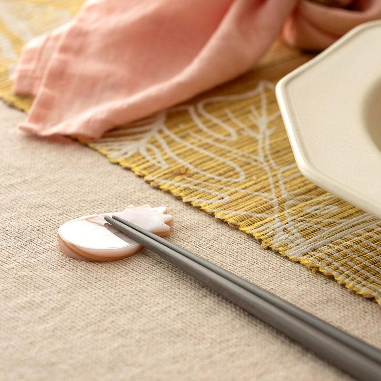 箸置き カトラリーレスト シェル 貝 パイナップル ピンク シンプル カフェ カトラリースタンド ハンドメイド かわいい ハワイアン ギフト 51264 | ELEMENTS（インテリア） | 02