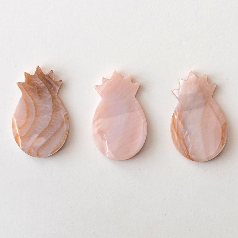 箸置き カトラリーレスト シェル 貝 パイナップル ピンク シンプル カフェ カトラリースタンド ハンドメイド かわいい ハワイアン ギフト 51264 | ELEMENTS（インテリア） | 03