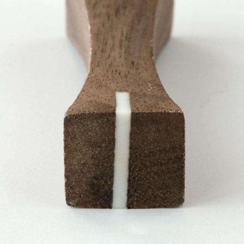 箸置き カトラリーレスト ウォルナットウッド 木製 ダークブラウン シェル 貝 天然木 カフェ カトラリースタンド ハンドメイド ギフト 51266 | ELEMENTS（インテリア） | 18