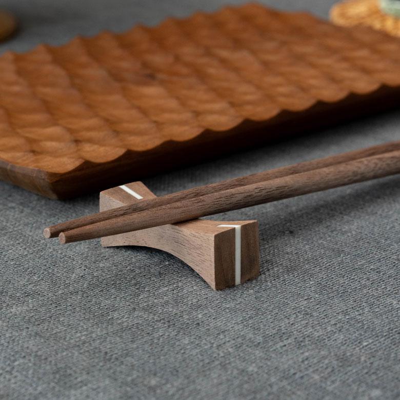 お箸 箸 木 天然木 シェル 貝 ウォルナット ダークブラウン 23cm 木製 無塗装 カフェ シンプル おしゃれ かわいい 無垢 カトラリー ハンドメイド 51271 | ELEMENTS（インテリア） | 13