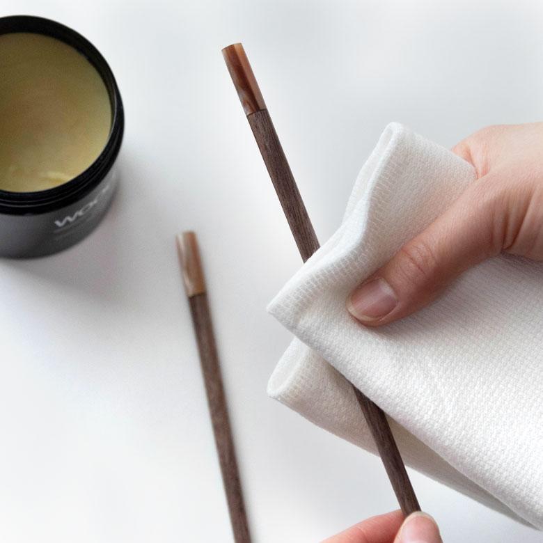 お箸 箸 木 天然木 シェル 貝 ウォルナット ダークブラウン 23cm 木製 無塗装 カフェ シンプル おしゃれ かわいい 無垢 カトラリー ハンドメイド 51271 | ELEMENTS（インテリア） | 17