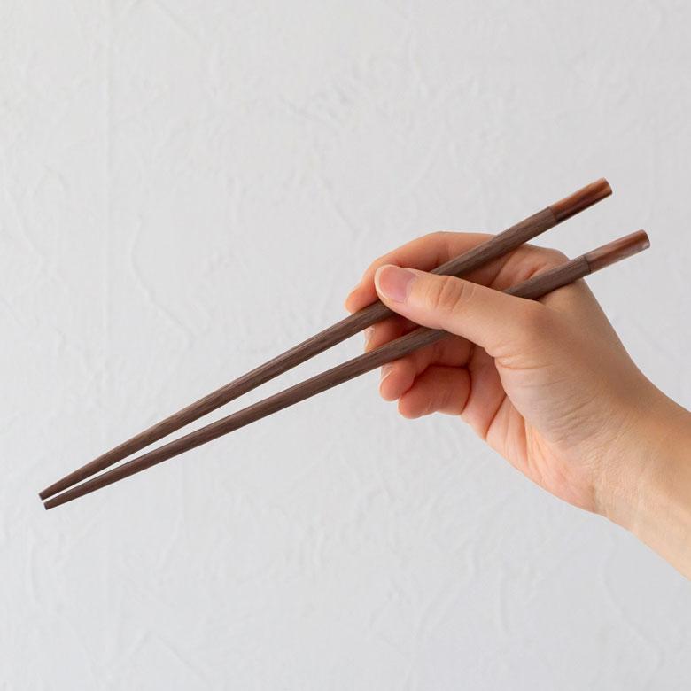 お箸 箸 木 天然木 シェル 貝 ウォルナット ダークブラウン 23cm 木製 無塗装 カフェ シンプル おしゃれ かわいい 無垢 カトラリー ハンドメイド 51271 | ELEMENTS（インテリア） | 19