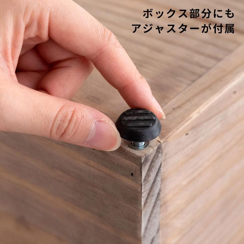 プランター スタンド 脚付き シェルフ アイアン 木 製 ウッド 幅 50.4cm ラック カバー サイド テーブル 大型 おしゃれ 北欧 家具 インテリア 西海岸 d-51 | ブランド登録なし | 20