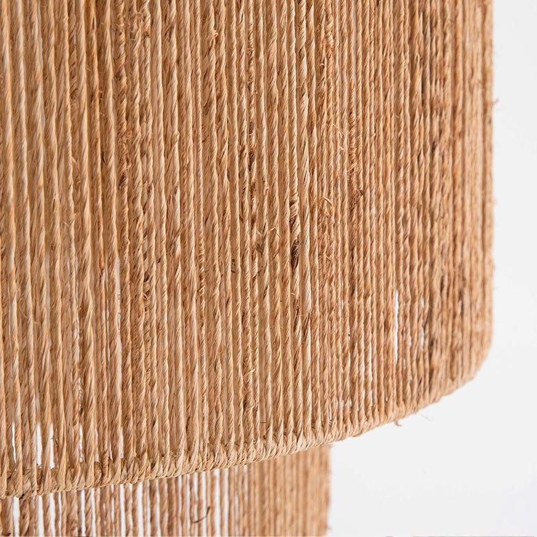 ペンダントライト ランプシェード ジュート 麻 1灯 口金26 60W LED対応 約 径 41cm 高さ 45cm 天井照明 インテリア 照明 ランプ シェード ライト 51275 | ELEMENTS（インテリア） | 01