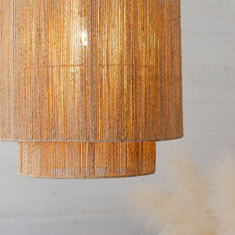 ペンダントライト ランプシェード ジュート 麻 1灯 口金26 60W LED対応 約 径 41cm 高さ 45cm 天井照明 インテリア 照明 ランプ シェード ライト 51275 | ELEMENTS（インテリア） | 10