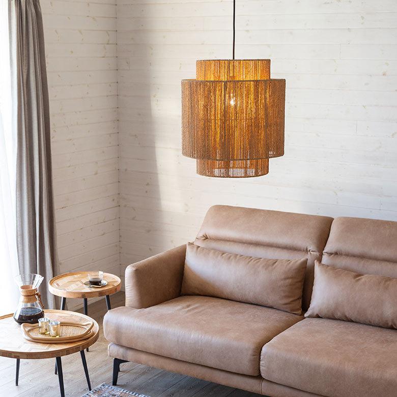 ペンダントライト ランプシェード ジュート 麻 1灯 口金26 60W LED対応 約 径 41cm 高さ 45cm 天井照明 インテリア 照明 ランプ シェード ライト 51275 | ELEMENTS（インテリア） | 13