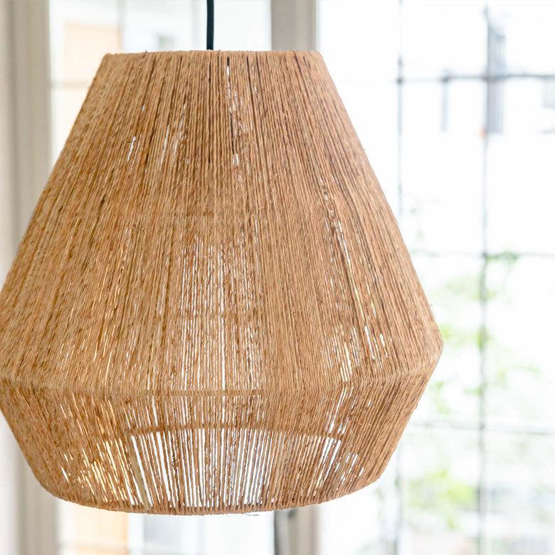 ペンダントライト ランプシェード ジュート 麻 1灯 口金E26 60W LED対応 約 径 40cm 高さ 36cm 天井照明 インテリア 照明 ランプ シェード ライト 51276 | ELEMENTS（インテリア） | 13