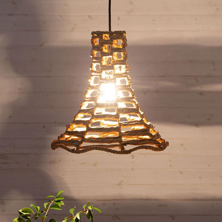 ペンダントライト ランプシェード ウォーターヒヤシンス 1灯 口金E26 60W LED対応 径 42cm 高さ 42cm 天井照明 インテリア 照明 ランプ シェード ライト 51277 | ELEMENTS（インテリア） | 15