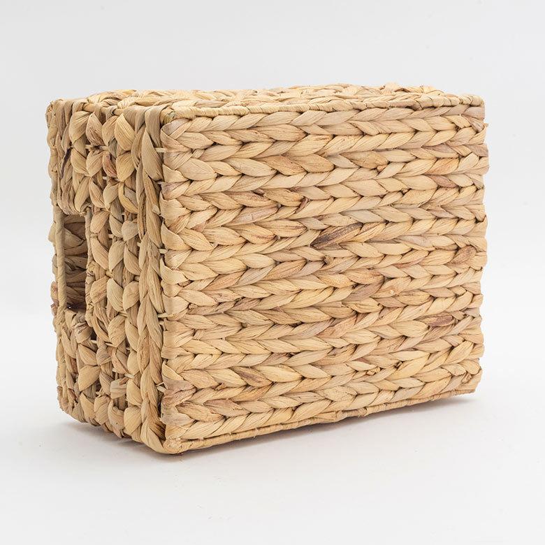 かご バスケット ウォーターヒヤシンス Mサイズ ふた 付き 収納 ボックス 雑貨 入れ ケース ハンドル 持ち手 おしゃれ 北欧 リゾート ナチュラル  西海岸 51278 | ELEMENTS（インテリア） | 14