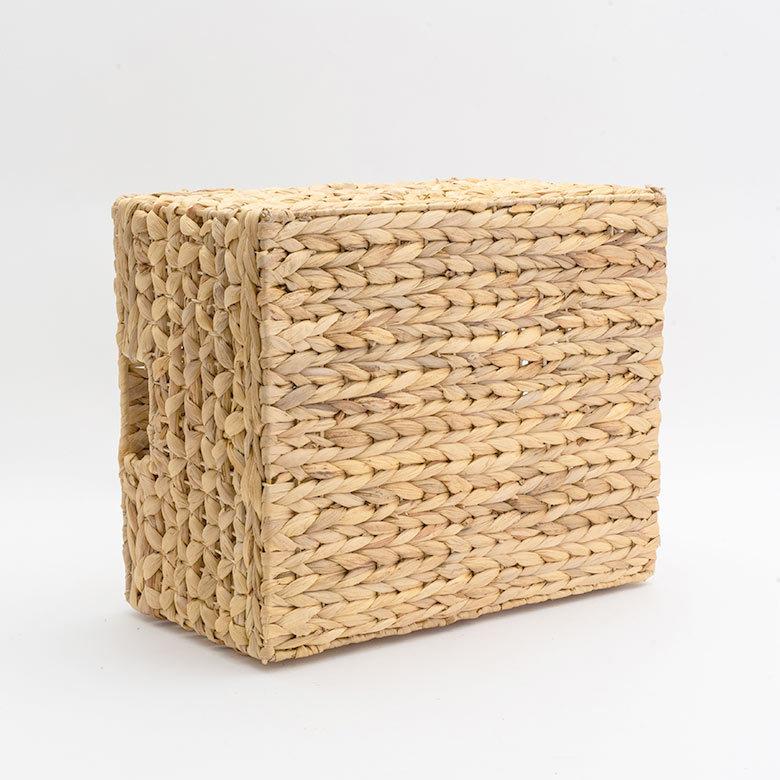 かご バスケット ウォーターヒヤシンス Lサイズ ふた 付き 収納 ボックス 雑貨 入れ ケース ハンドル 持ち手 おしゃれ 北欧 リゾート ナチュラル  西海岸 51279 | ELEMENTS（インテリア） | 14