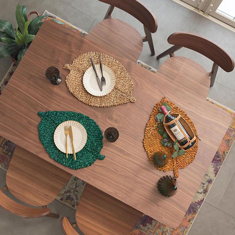ランチョンマット プレイスマット シーグラス 天然素材 リーフ型 ランチマット テーブルウェア キッチン雑貨 キッチン小物 ダイニング 食卓 51282 | ブランド登録なし | 14