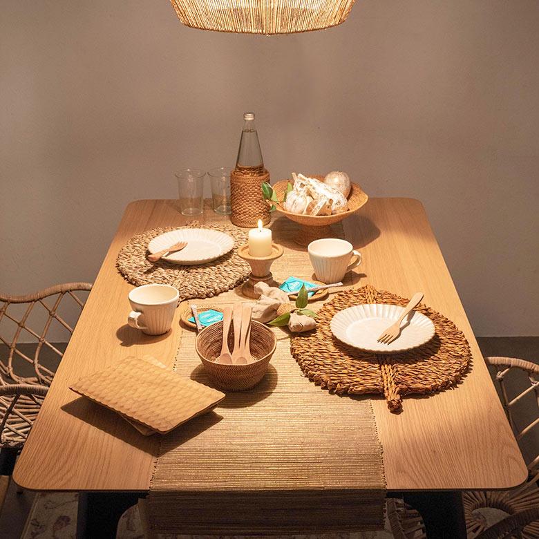 ランチョンマット プレイスマット シーグラス 天然素材 リーフ型 ランチマット テーブルウェア キッチン雑貨 キッチン小物 ダイニング 食卓 51282 | ブランド登録なし | 07