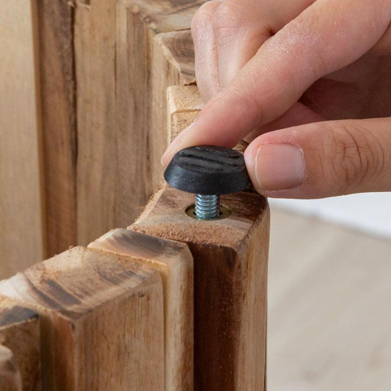 プランターカバー ウッドプランター ボックス カバー Lサイズ 9号鉢 直径45cm H 50cm 天然木 木製 観葉植物 アカシアウッド 鉢 カバー 51283 | ブランド登録なし | 06