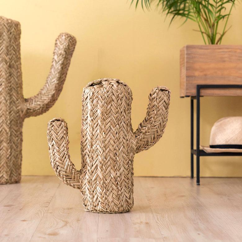 サボテン 置き物 オブジェ ハットスタンド アジアン雑貨 ディスプレイ インテリア H約35cm シーグラス 玄関 リゾート 店舗用 51285 | ELEMENTS（インテリア） | 11