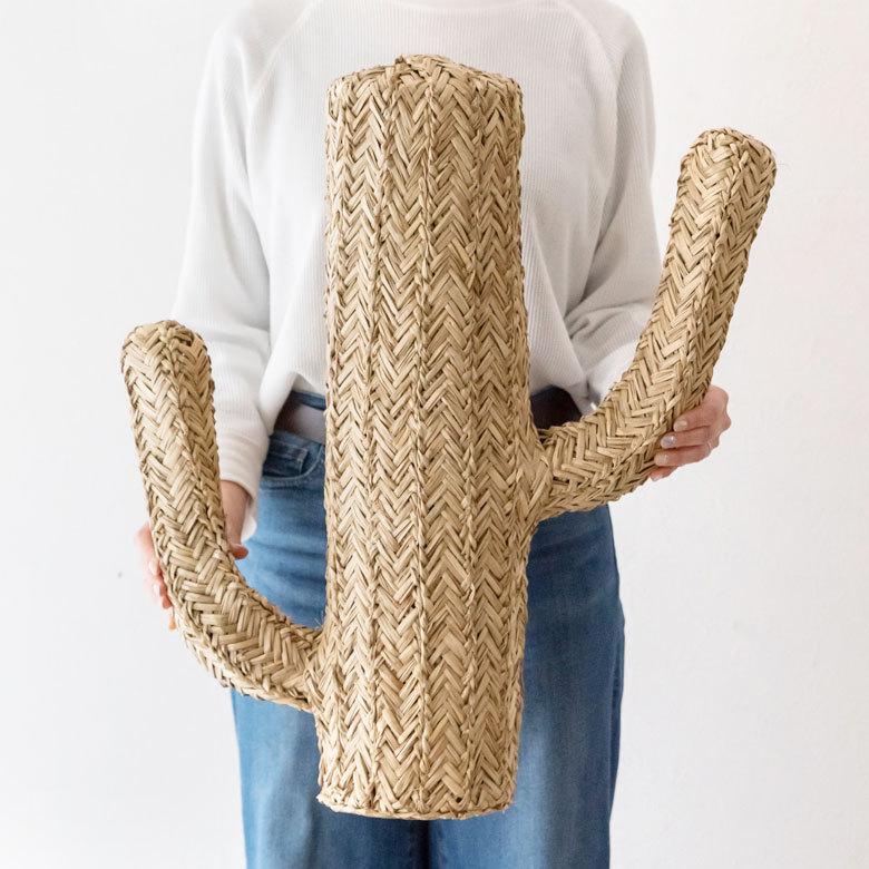 サボテン 置き物 オブジェ ハットスタンド アジアン雑貨 ディスプレイ インテリア H約60cm シーグラス 玄関 リゾート 店舗用 51286 | ELEMENTS（インテリア） | 03