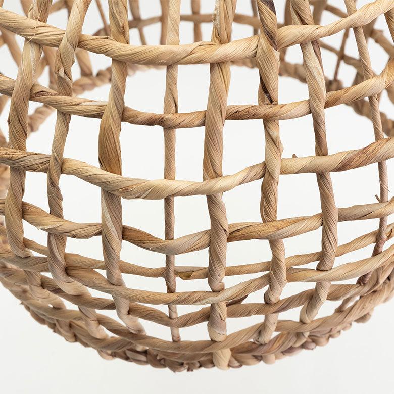 ペンダントライト ランプシェード ウォーターヒヤシンス 約径42cm1灯 口金E26 60W LED対応 天井照明 インテリア アジアン 51287 | ELEMENTS（インテリア） | 01