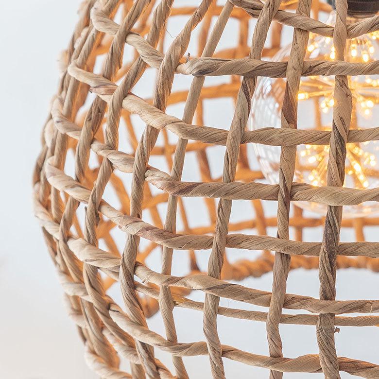 ペンダントライト ランプシェード ウォーターヒヤシンス 約径42cm1灯 口金E26 60W LED対応 天井照明 インテリア アジアン 51287 | ELEMENTS（インテリア） | 13