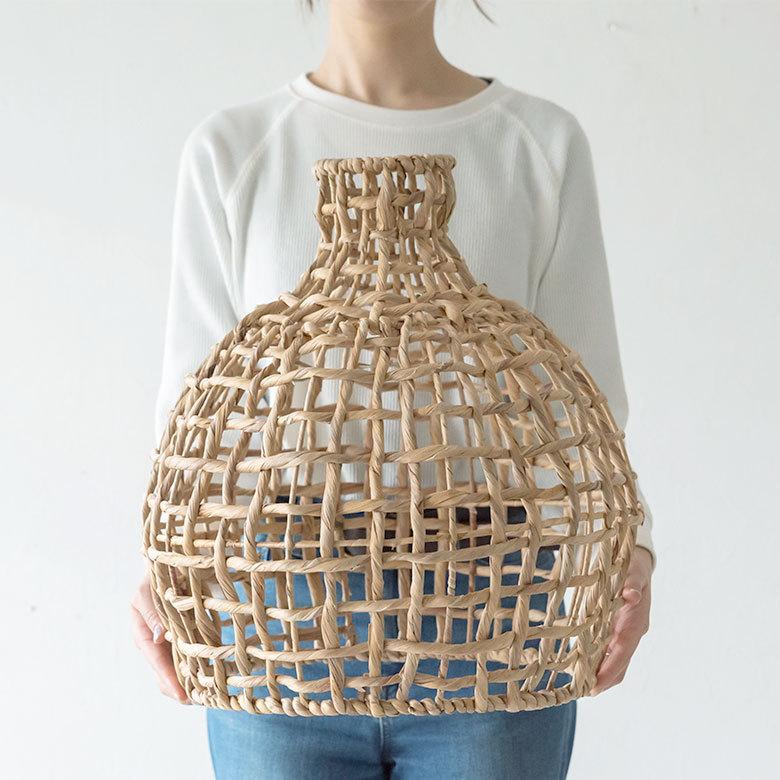 ペンダントライト ランプシェード ウォーターヒヤシンス 約径42cm1灯 口金E26 60W LED対応 天井照明 インテリア アジアン 51287 | ELEMENTS（インテリア） | 06