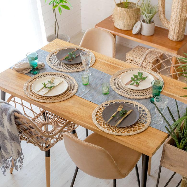 ランチョンマット プレースマット W約38cm シーグラス テーブルコーディネート アジアン リゾート エスニック  51288 | ELEMENTS（インテリア） | 04