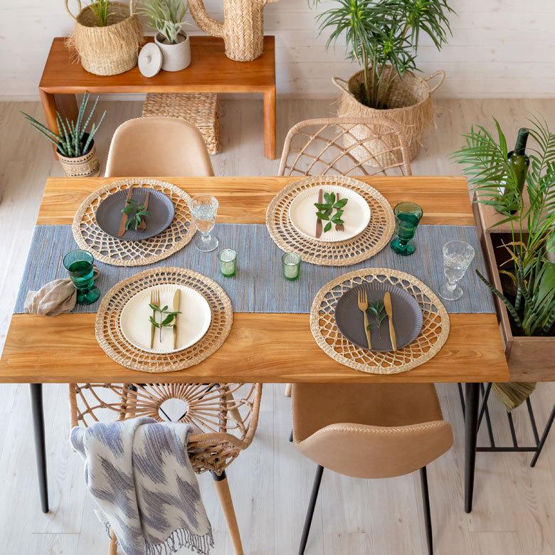 ランチョンマット プレースマット W約38cm シーグラス テーブルコーディネート アジアン リゾート エスニック  51289 | ELEMENTS（インテリア） | 14