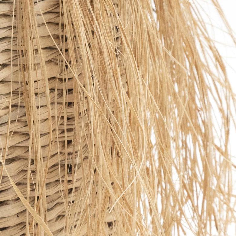 バスケット フリンジ 収納ボックス かご バスケット シーグラス W約25cm プランターカバー アジアン  店舗用 51290 | ELEMENTS（インテリア） | 10