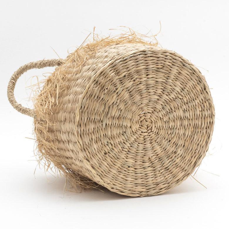 バスケット フリンジ 収納ボックス かご バスケット シーグラス W約35cm プランターカバー アジアン  店舗用 51291 | ELEMENTS（インテリア） | 12