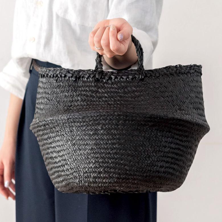 バスケット 収納ボックス かご シーグラス W約30cm ハンドル付き リビング リゾート アジアン おしゃれ 店舗用 51292 | ELEMENTS（インテリア） | 14