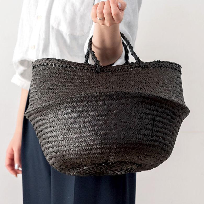 バスケット 収納ボックス かご シーグラス W約35cm ハンドル付き リビング リゾート アジアン おしゃれ 店舗用 51293 | ELEMENTS（インテリア） | 14