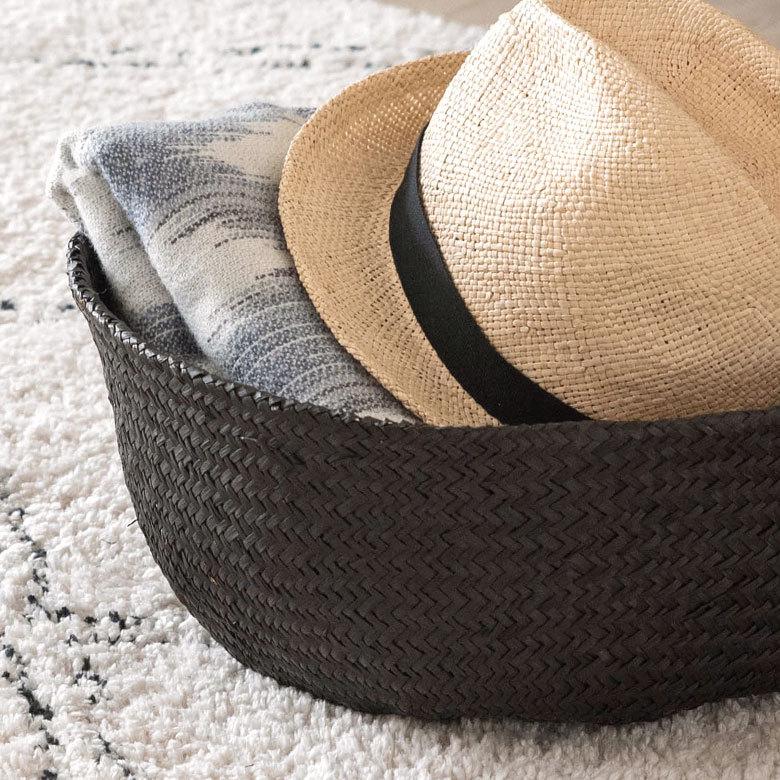 バスケット 収納ボックス かご シーグラス W約35cm ハンドル付き リビング リゾート アジアン おしゃれ 店舗用 51293 | ELEMENTS（インテリア） | 17