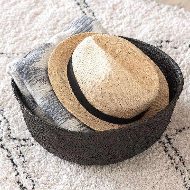 バスケット 収納ボックス かご シーグラス W約35cm ハンドル付き リビング リゾート アジアン おしゃれ 店舗用 51293 | ELEMENTS（インテリア） | 03