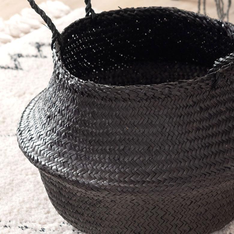 バスケット 収納ボックス かご シーグラス W約40cm ハンドル付き リビング リゾート アジアン おしゃれ 店舗用 51294 | ELEMENTS（インテリア） | 06