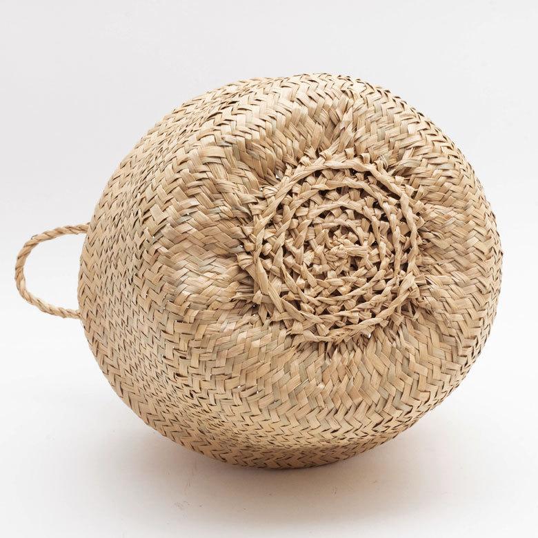 バスケット 収納ボックス かご シーグラス W約30cm ハンドル付き リビング ナチュラル リゾート アジアン おしゃれ 店舗用 51295 | ELEMENTS（インテリア） | 14