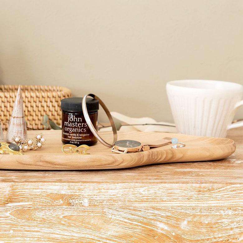 ウッドトレイ オーバル 木製 トレー プレート お皿 キッチン ウッド カフェ 食器 約W34.5cm おしゃれ 北欧 かわいい 51300 | ELEMENTS（インテリア） | 14