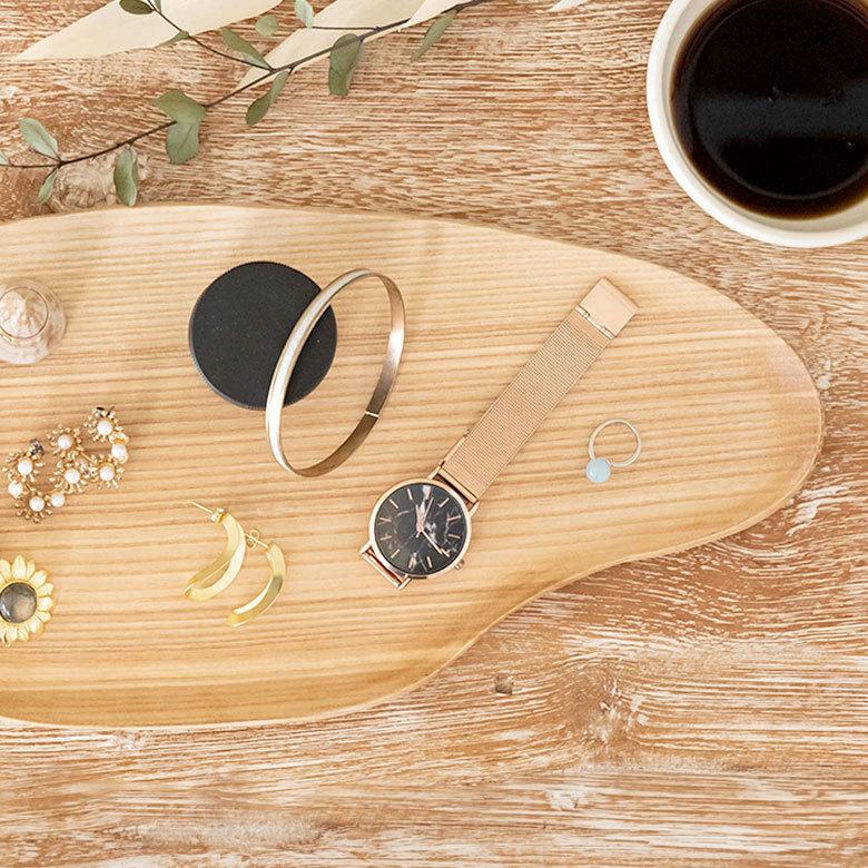 ウッドトレイ オーバル 木製 トレー プレート お皿 キッチン ウッド カフェ 食器 約W34.5cm おしゃれ 北欧 かわいい 51300 | ELEMENTS（インテリア） | 15