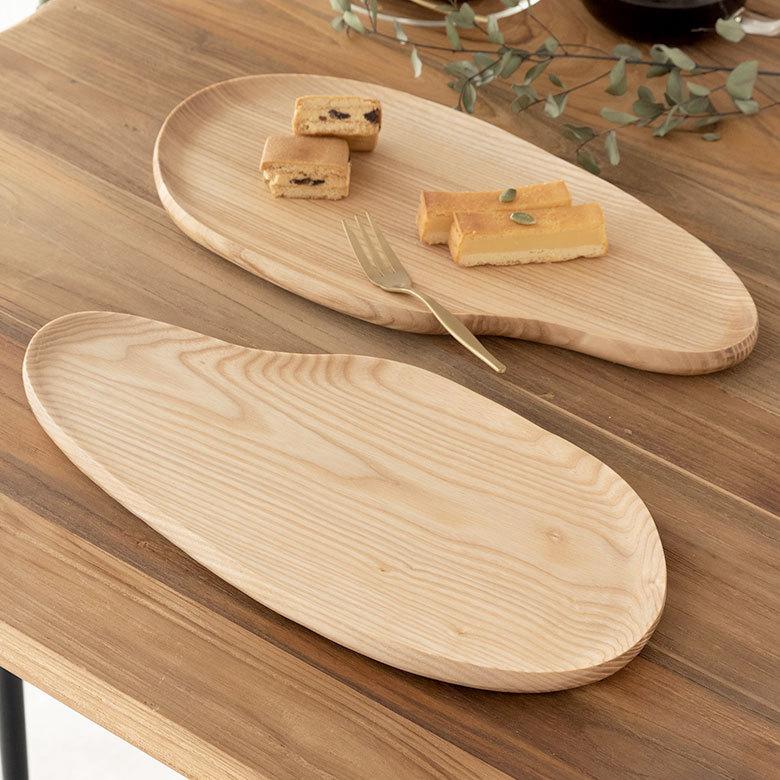 ウッドトレイ オーバル 木製 トレー プレート お皿 キッチン ウッド カフェ 食器 約W34.5cm おしゃれ 北欧 かわいい 51300 | ELEMENTS（インテリア） | 08