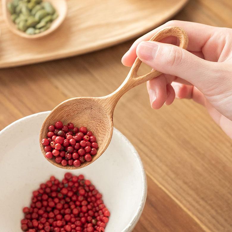 スプーン カトラリー 木製 ウッドスクープ キッチンスツール コーヒー ティー メジャー 計量 茶さじ キッチン おしゃれ かわいい 北欧 リゾート 雑貨 51301 | ELEMENTS（インテリア）